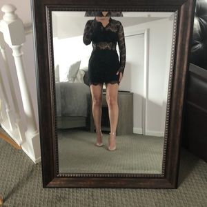 Akira Chicago Red Label Black Lace Dress